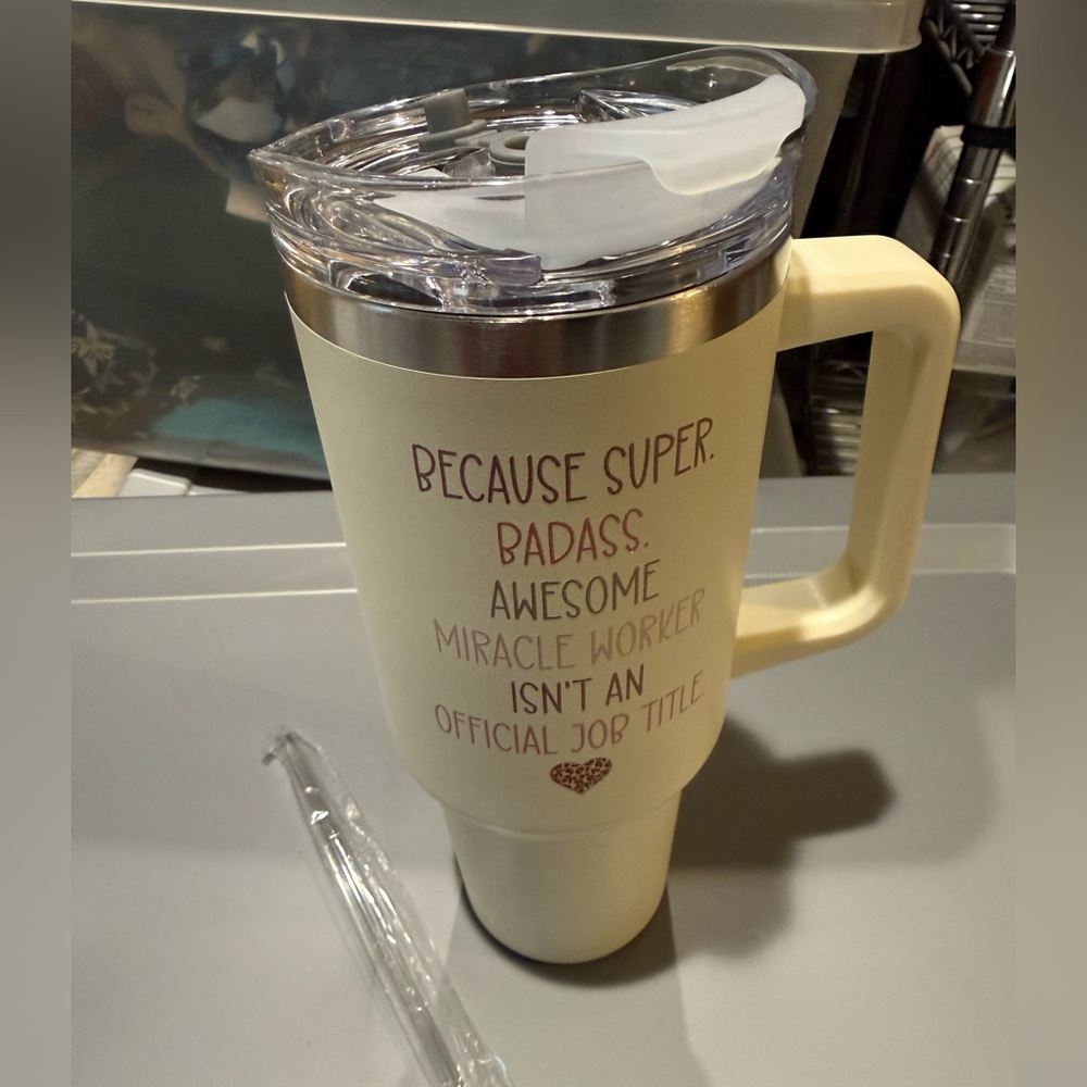 Cream Chaos Contained Tumbler - Picture 2 of 3